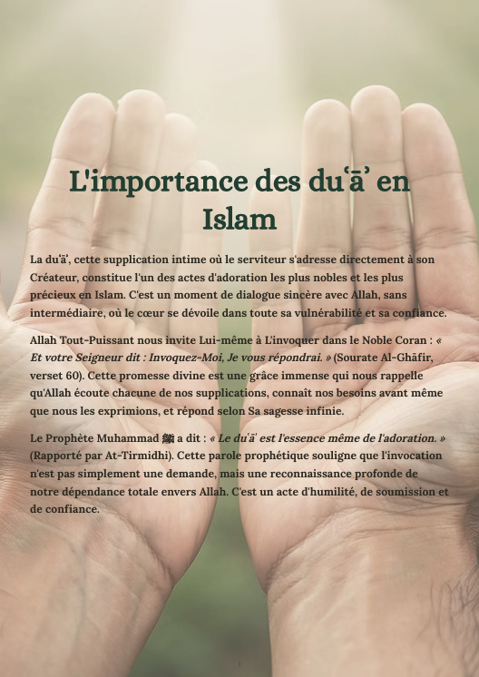 Invocations Essentielles du Ramadan – Guide Spirituel Commenté