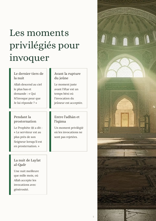 Invocations Essentielles du Ramadan – Guide Spirituel Commenté