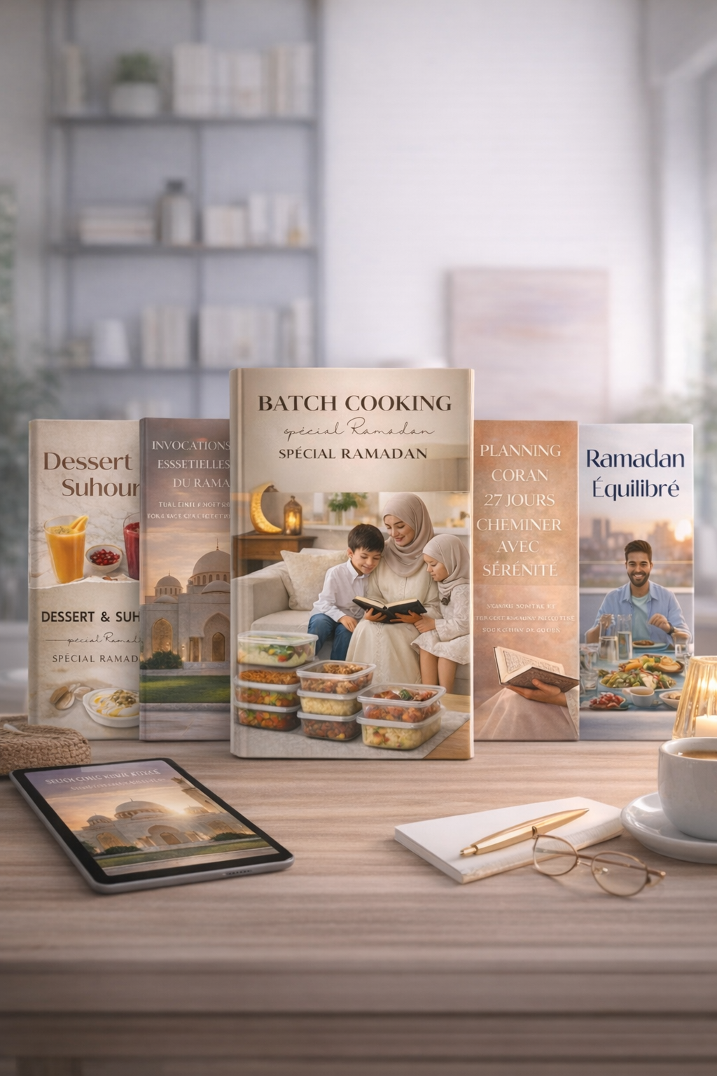 Pack Ramadan Complet 2026 – 5 Ebooks pour un Ramadan Organisé, Équilibré et Serein